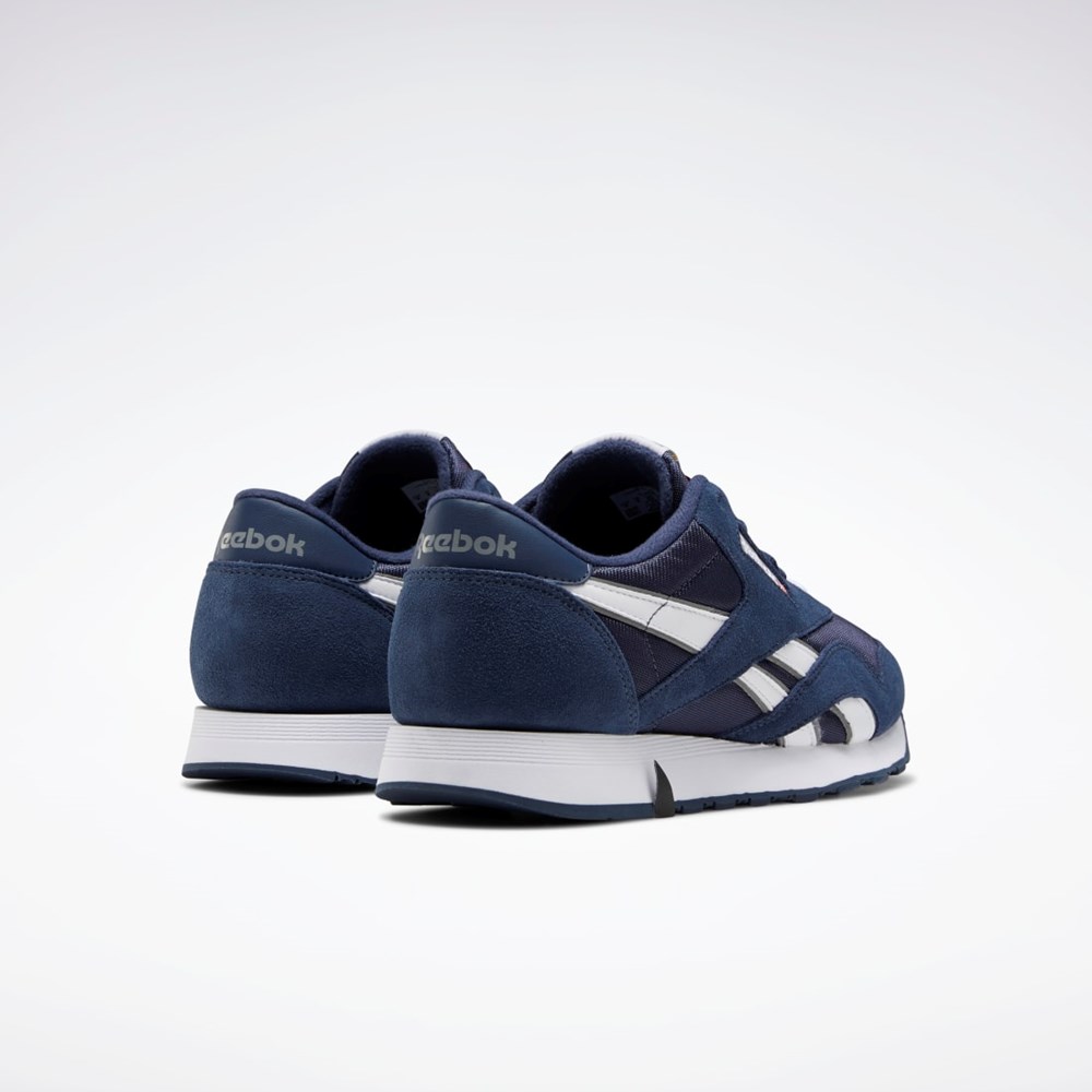 Reebok Classic Nylon Shoes Granatowe Granatowe Platyna | HRCS-65827