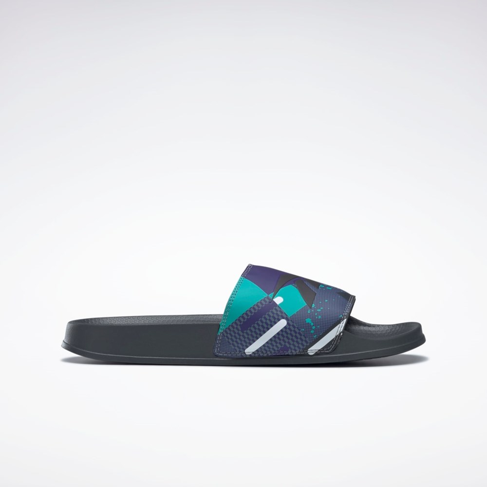 Reebok Classic Slides Czarne Szare Szare | BJQR-48526