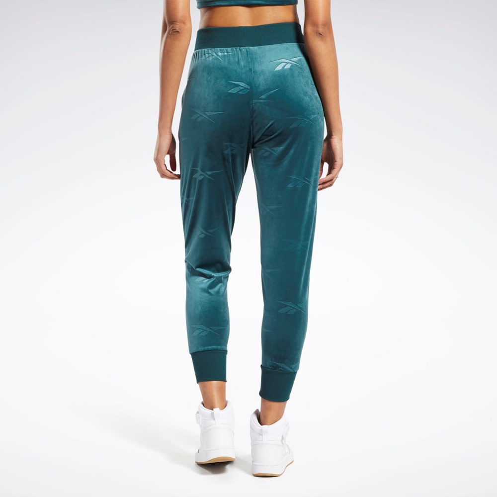 Reebok Classics Energy Q4 Velour Pants Zielone | YERT-50241