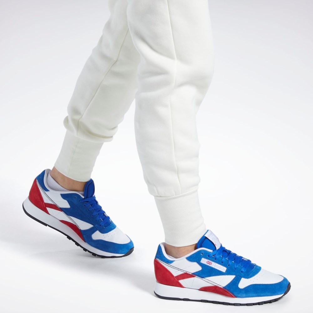 Reebok Classics Fleece Joggers Białe | MFWQ-40327