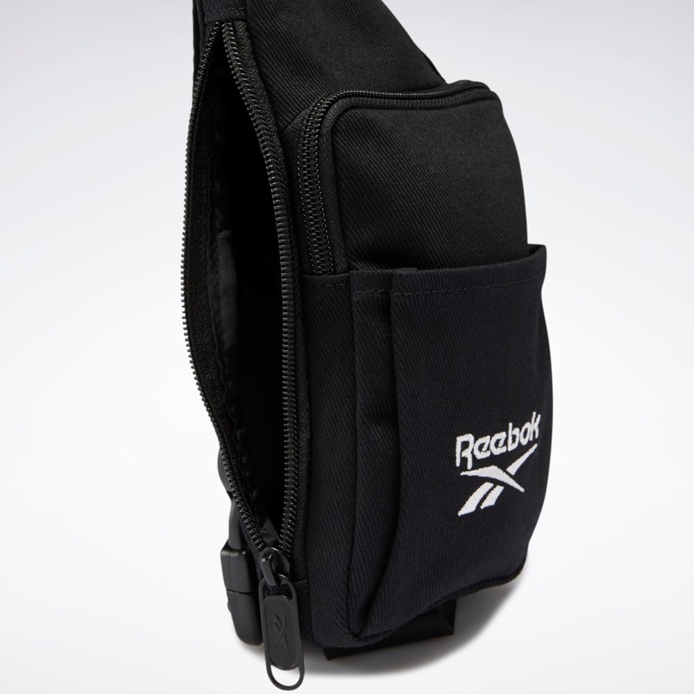 Reebok Classics Foundation Small Sling Bag Czarne | SQUE-87346