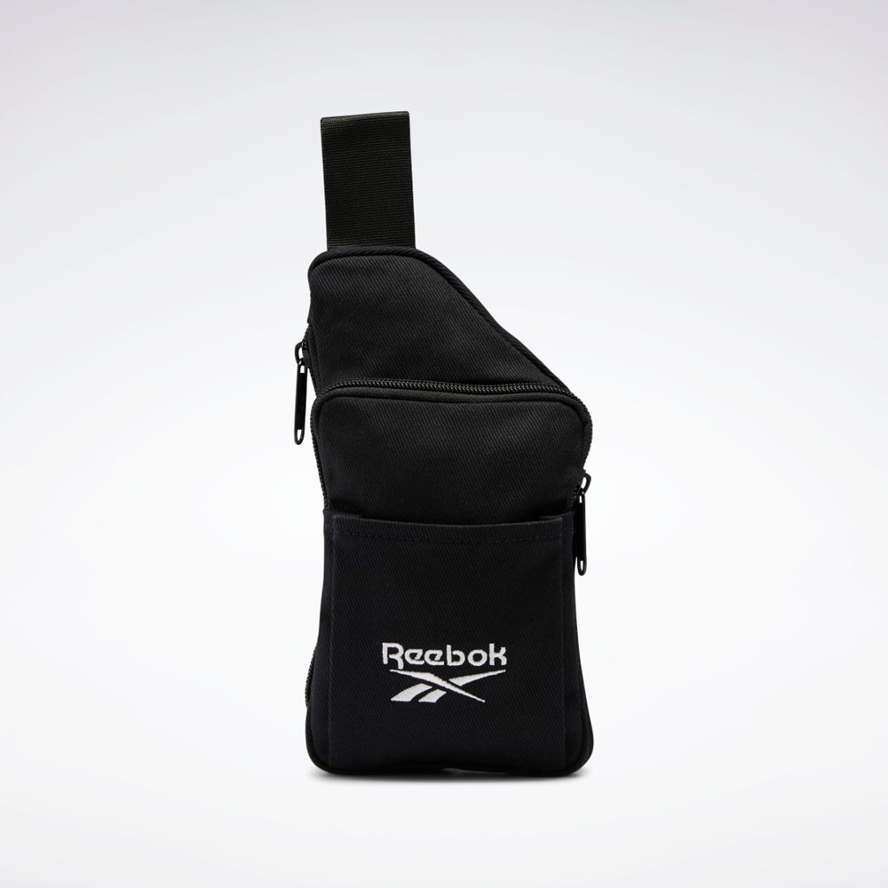 Reebok Classics Foundation Small Sling Bag Czarne | WUCX-15789