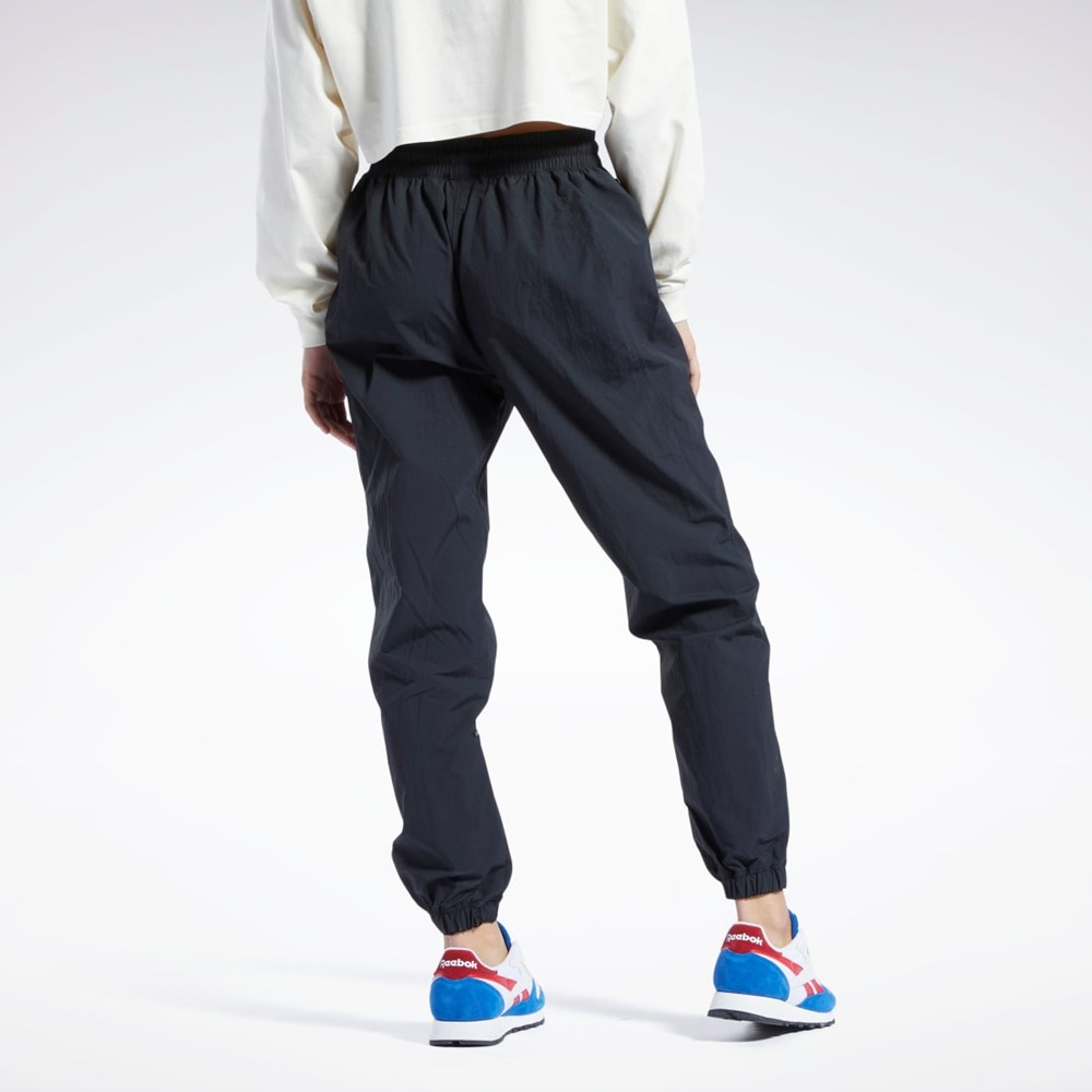 Reebok Classics Franchise Track Pants Czarne | QUWF-06924