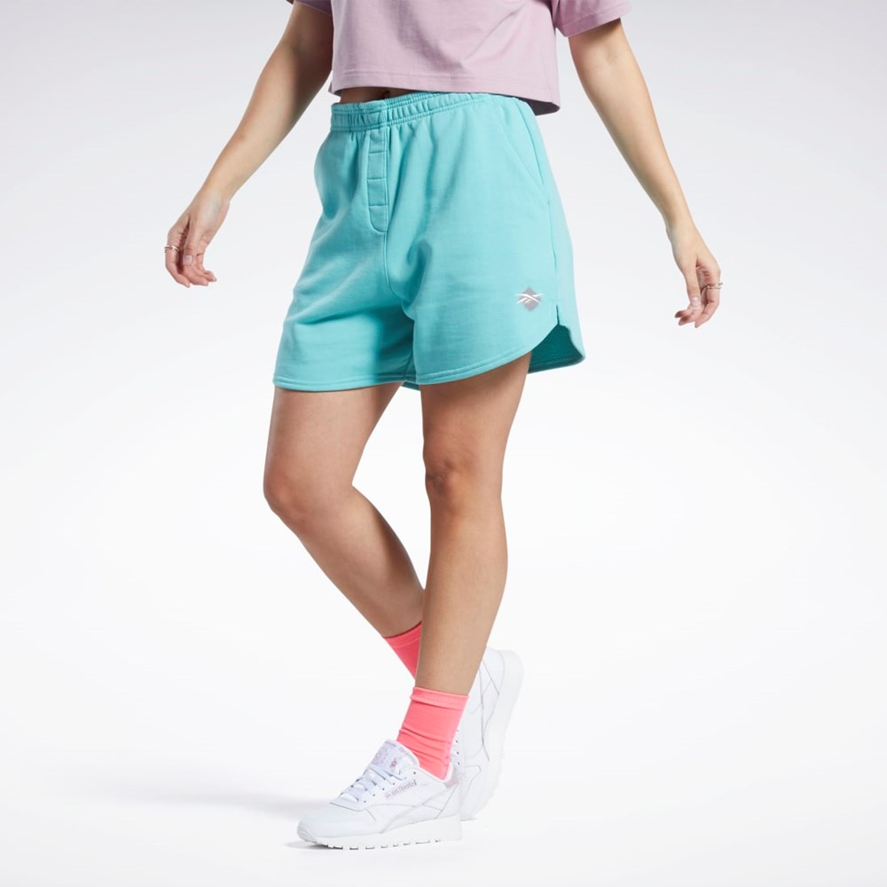 Reebok Classics Knit Shorts Semi Classic Teal | QLPX-64502