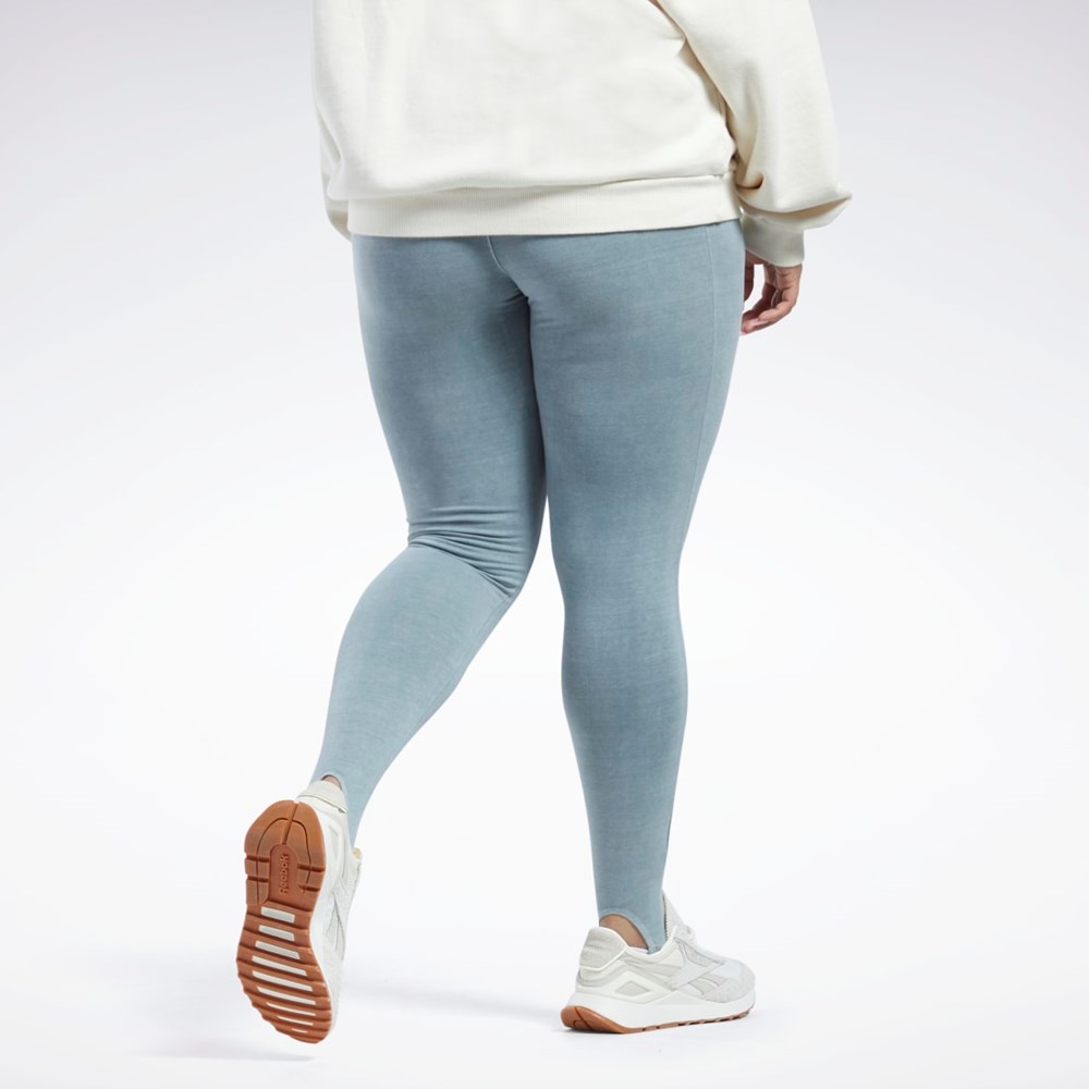 Reebok Classics Natural Dye Stirrup Leggings (Plus Size) Szare | FLYB-74610