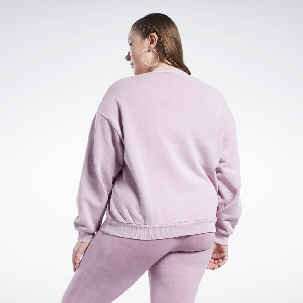 Reebok Classics Natural Dye Sweatshirt (Plus Size) Infused Lilac | ASMD-38916