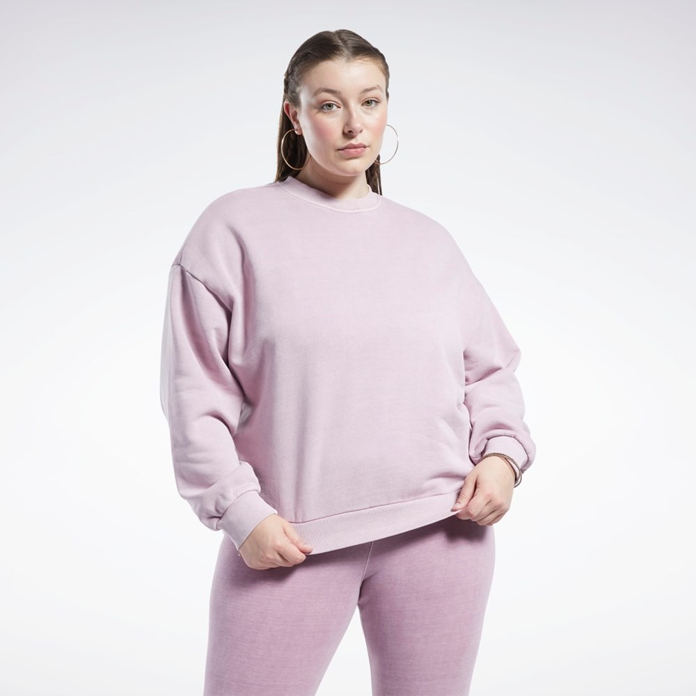 Reebok Classics Natural Dye Sweatshirt (Plus Size) Infused Lilac | ASMD-38916