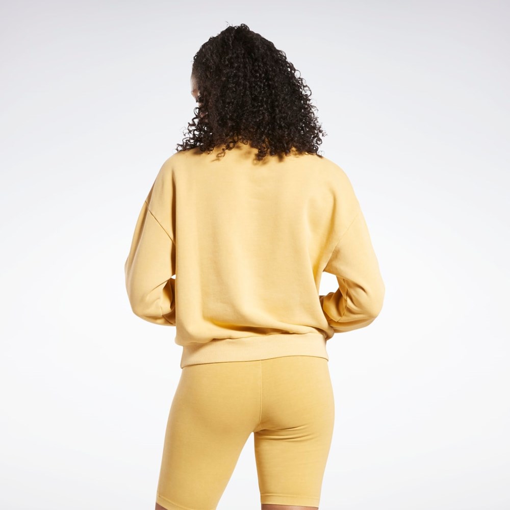 Reebok Classics Natural Dye Sweatshirt Bright Ochre | ILOJ-95826