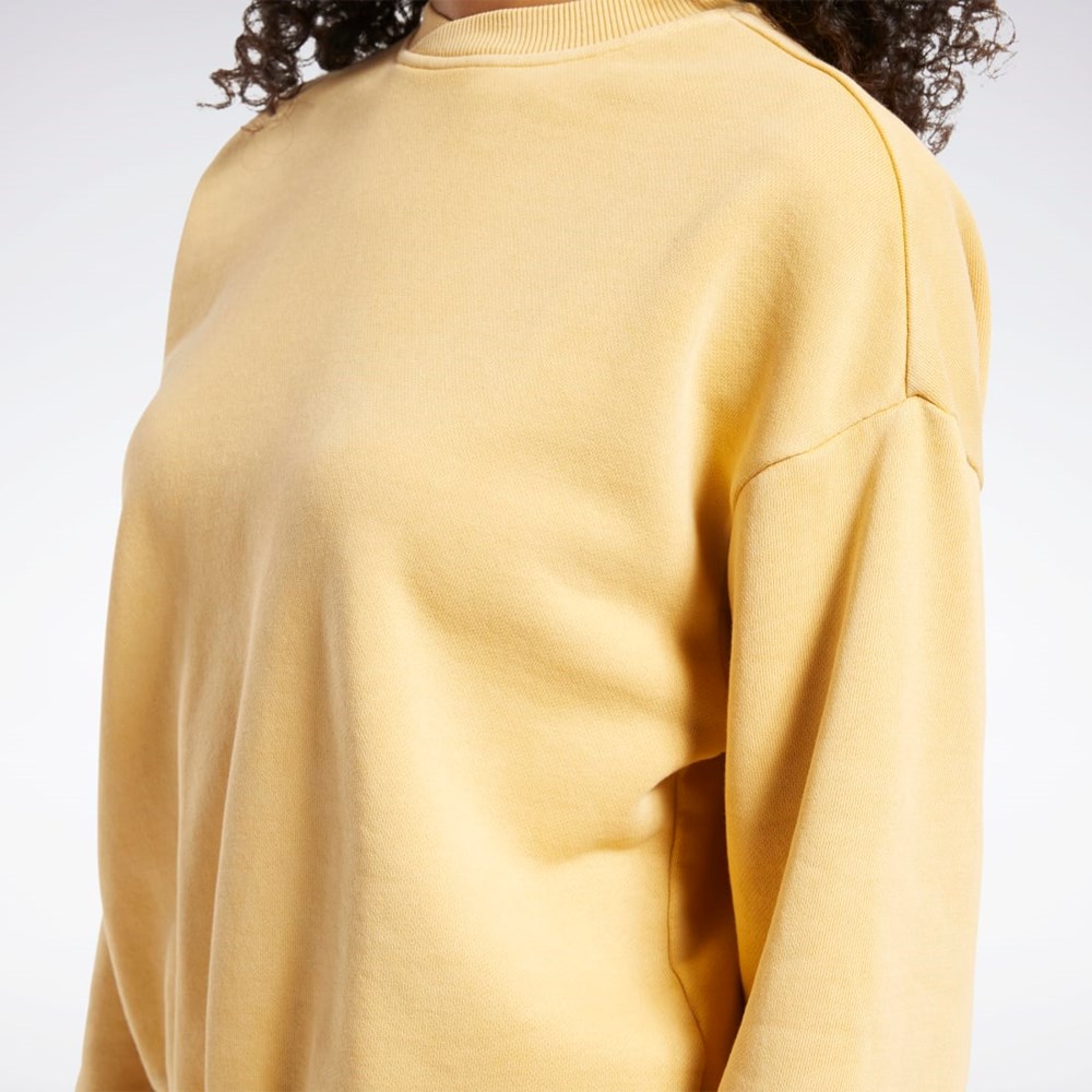 Reebok Classics Natural Dye Sweatshirt Bright Ochre | ILOJ-95826