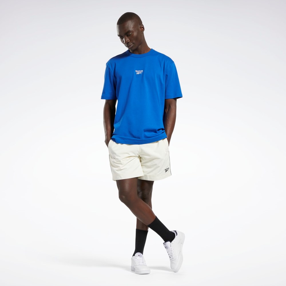 Reebok Classics Vector Shorts Białe | DLIW-65127