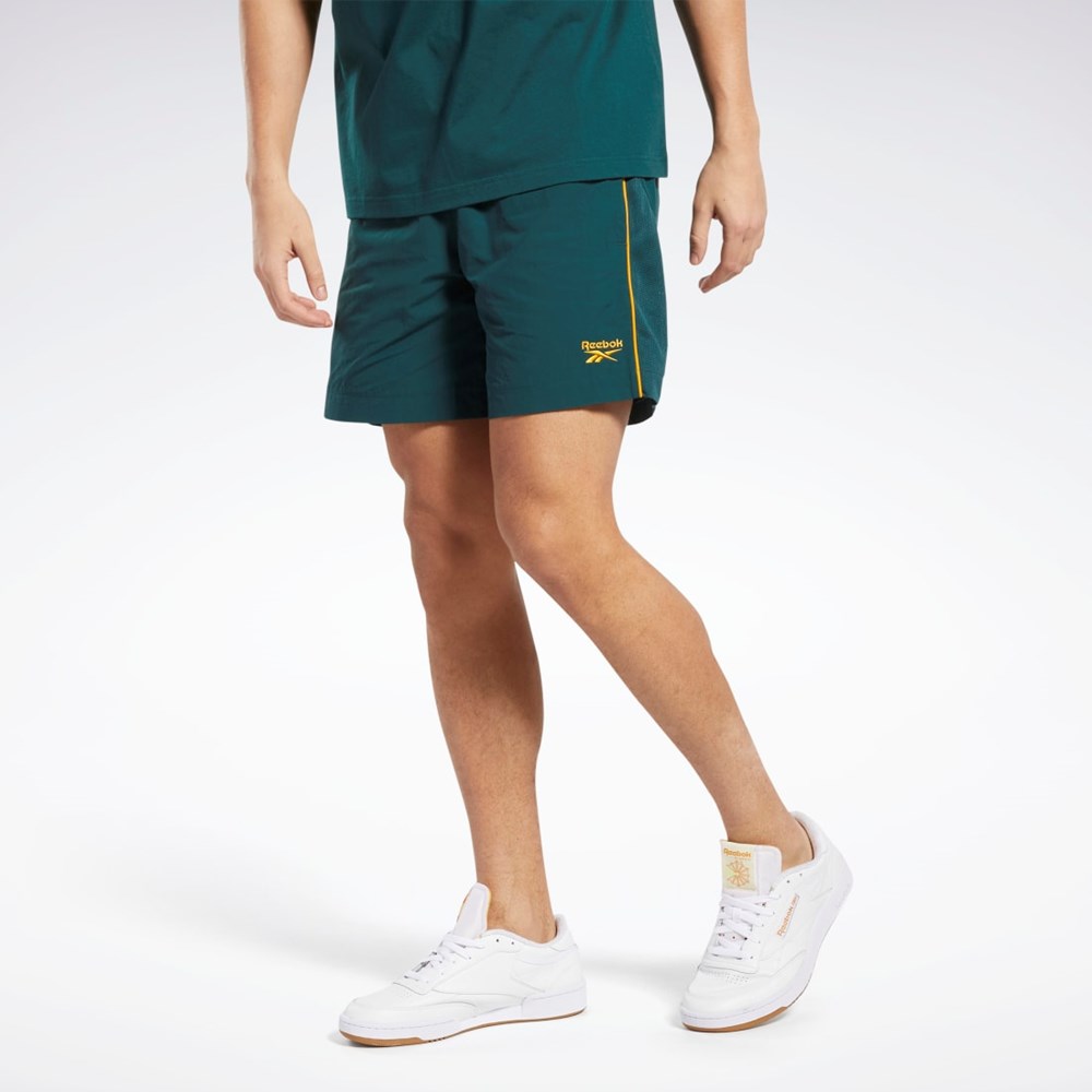 Reebok Classics Vector Shorts Zielone | JZFP-70493