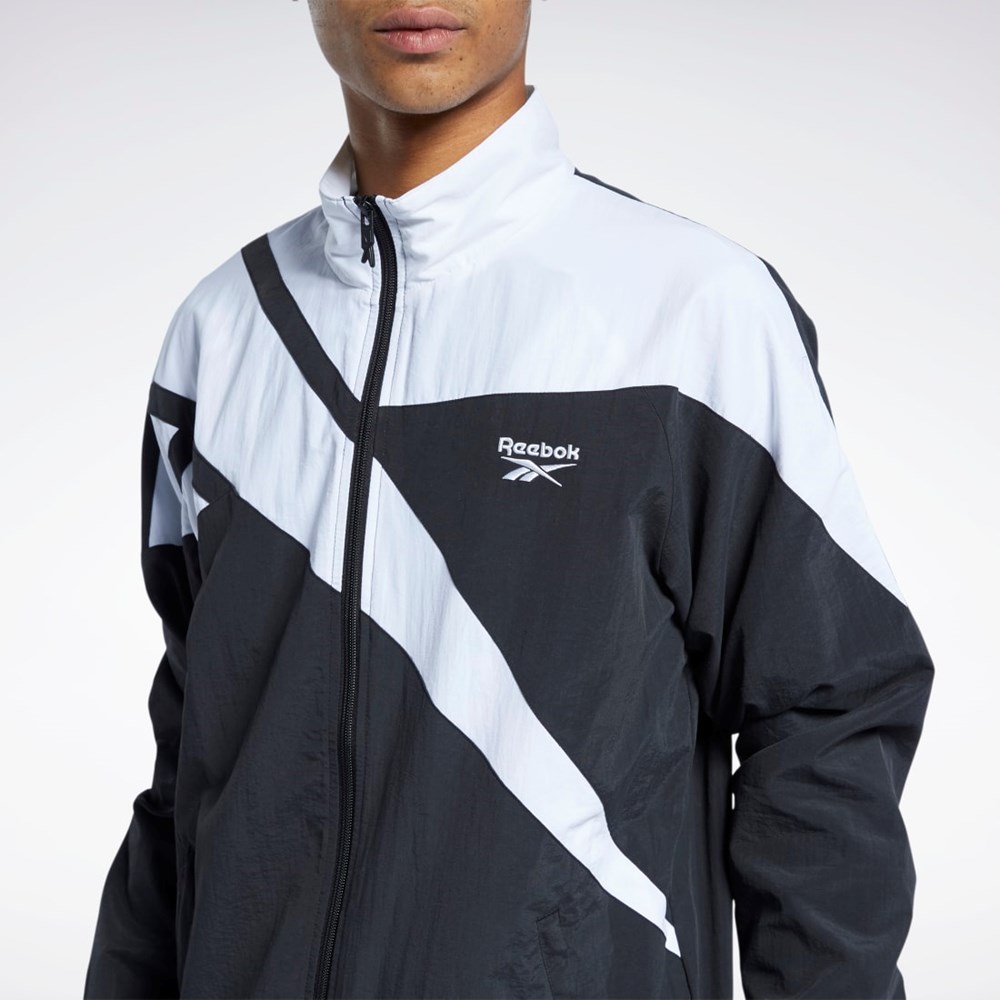 Reebok Classics Vector Track Jacket Czarne | FTGH-56728