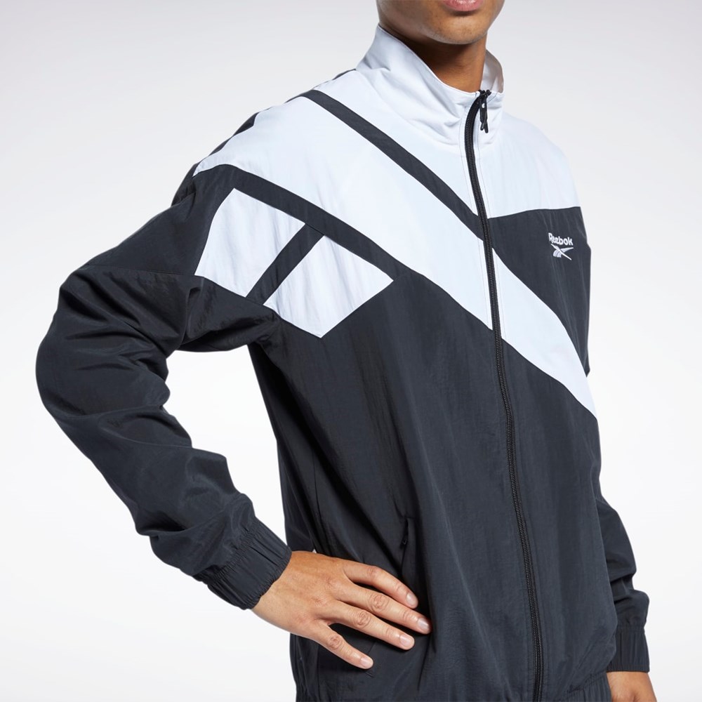 Reebok Classics Vector Track Jacket Czarne | FTGH-56728