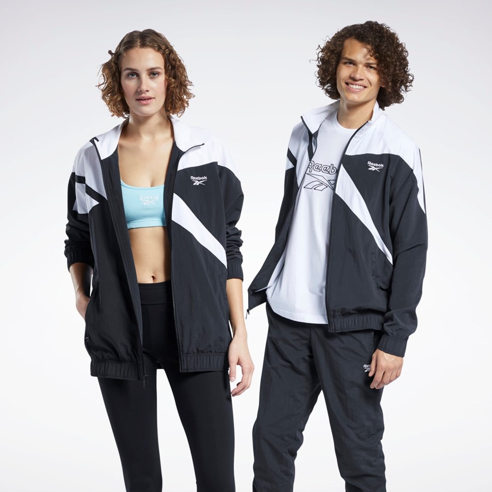 Reebok Classics Vector Track Jacket Czarne | FTGH-56728