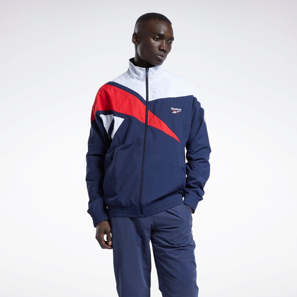 Reebok Classics Vector Track Jacket Granatowe | HZIC-04635