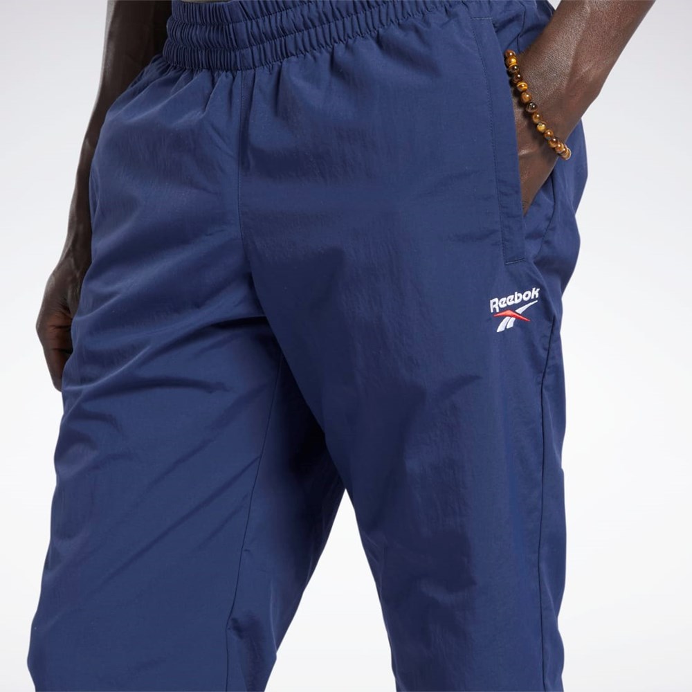 Reebok Classics Vector Track Pants Granatowe | PUWY-81064