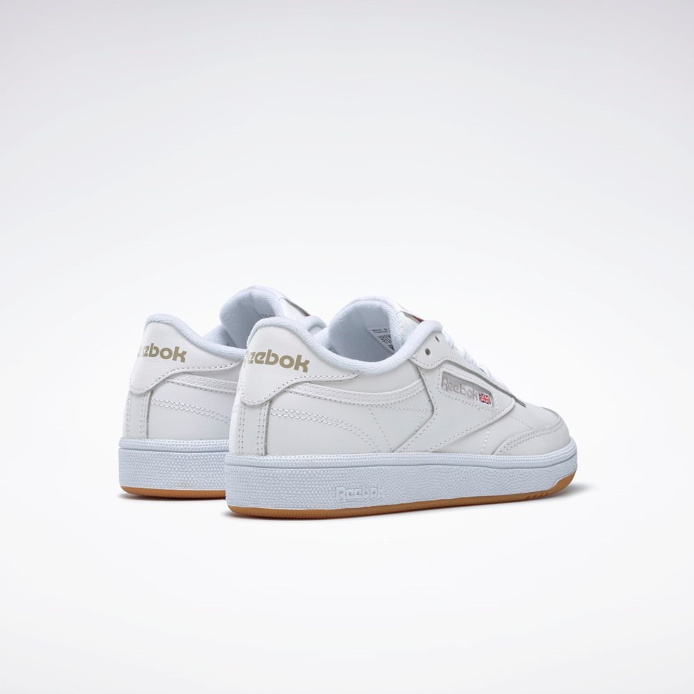 Reebok Club C 85 Shoes Białe Głęboka Szare | CLTU-53792