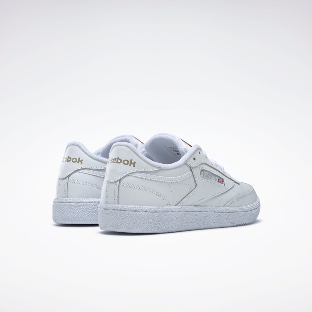 Reebok Club C 85 Shoes Białe Głęboka Szare | FUDX-38762