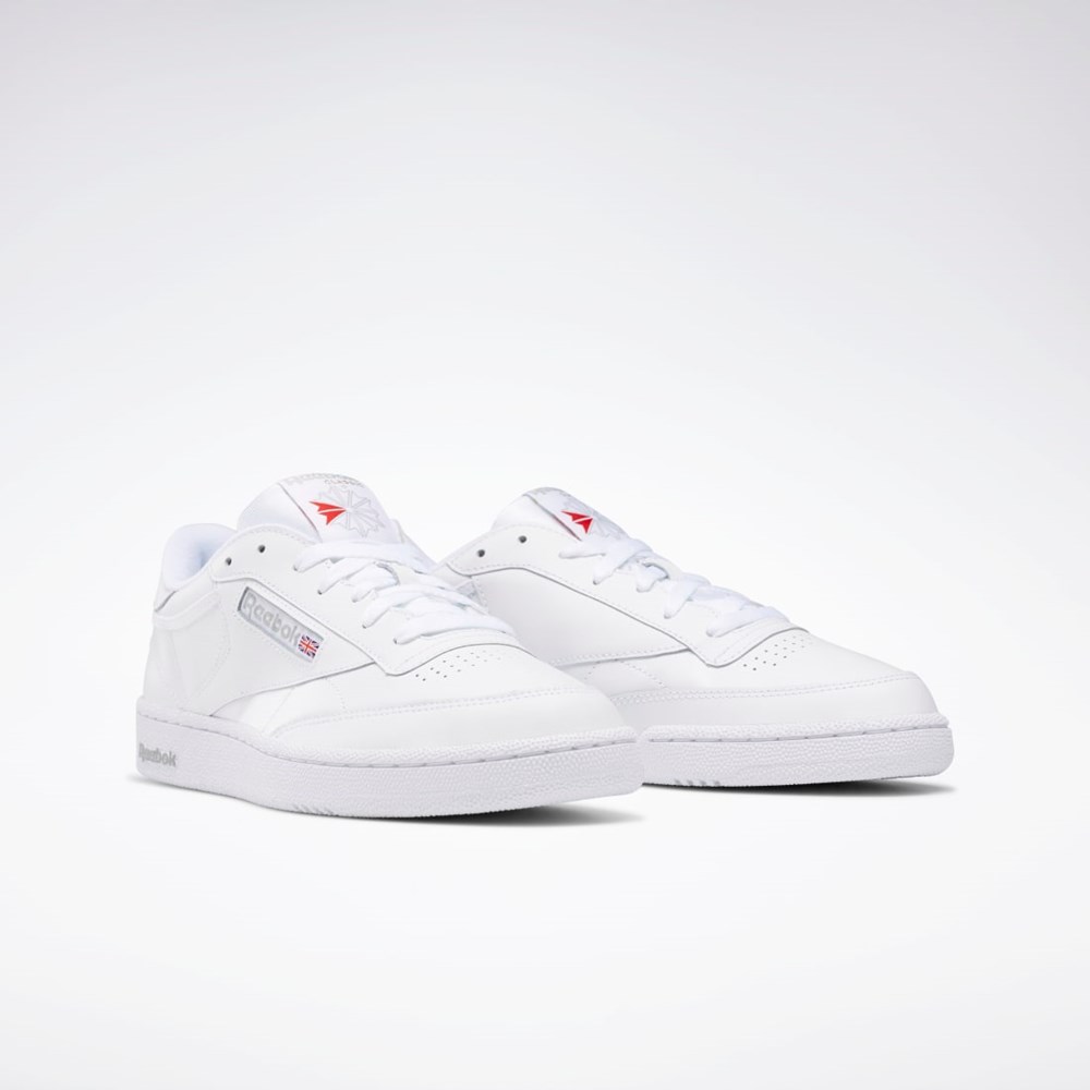 Reebok Club C 85 Shoes Białe Szare | XFEN-59801