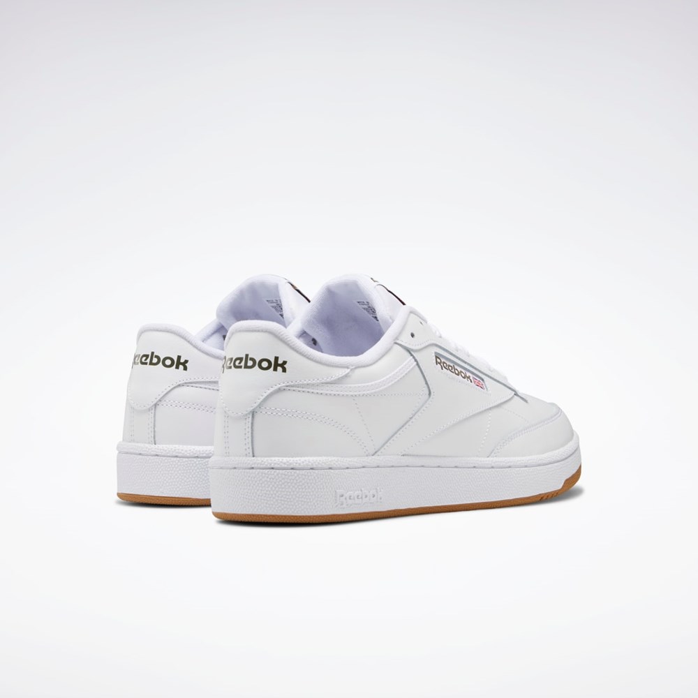 Reebok Club C 85 Shoes Białe Zielone | MAEP-67830