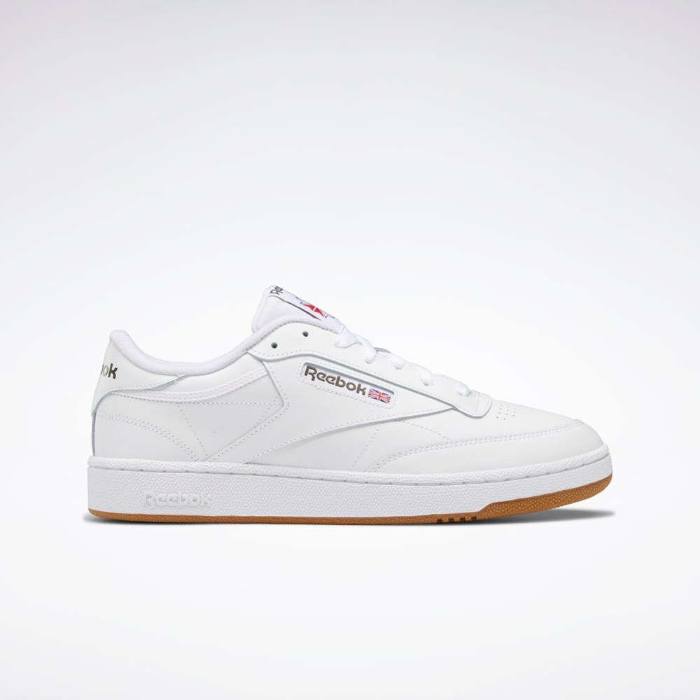 Reebok Club C 85 Shoes Białe Zielone | MAEP-67830