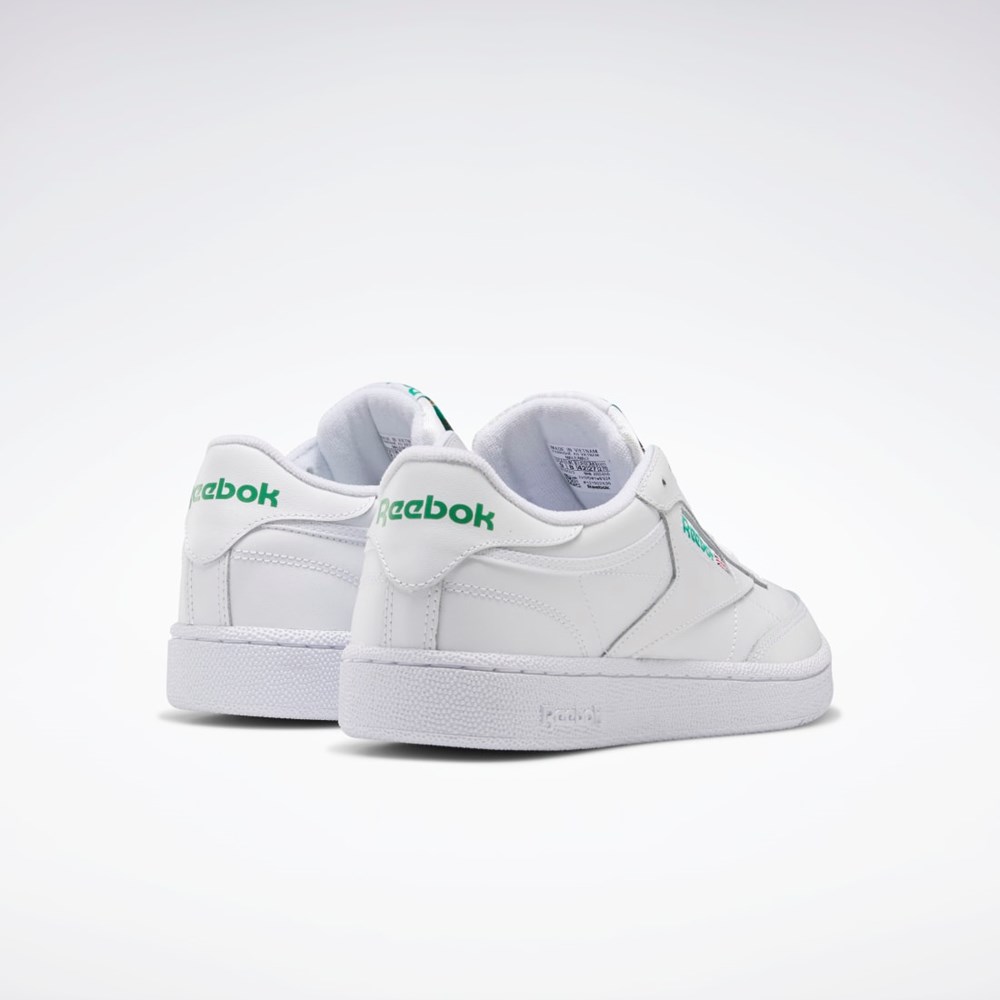 Reebok Club C 85 Shoes Białe Zielone | MOTP-48356