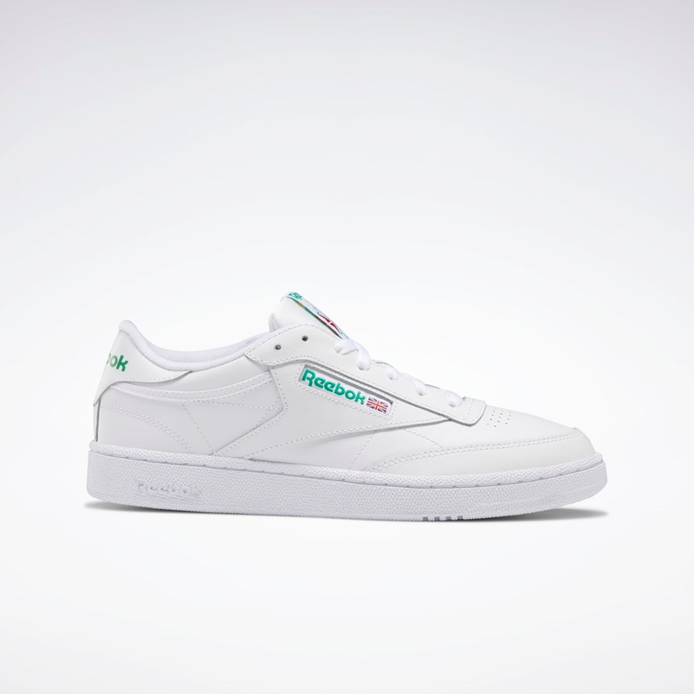 Reebok Club C 85 Shoes Białe Zielone | MOTP-48356