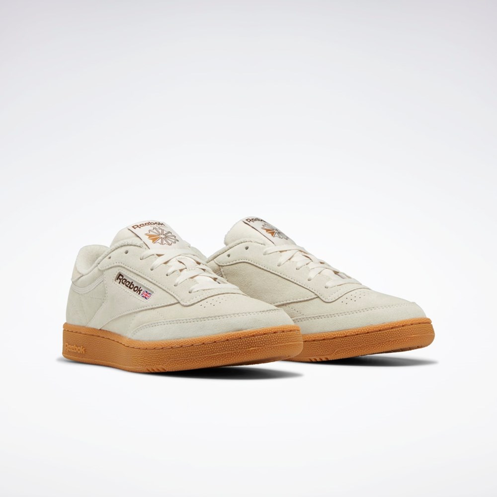 Reebok Club C 85 Shoes Brązowe | IPUX-14809