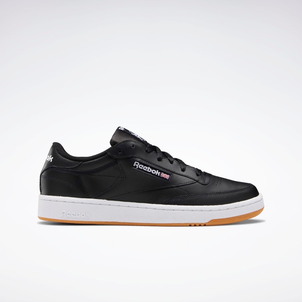 Reebok Club C 85 Shoes Czarne Białe | YWSX-76149