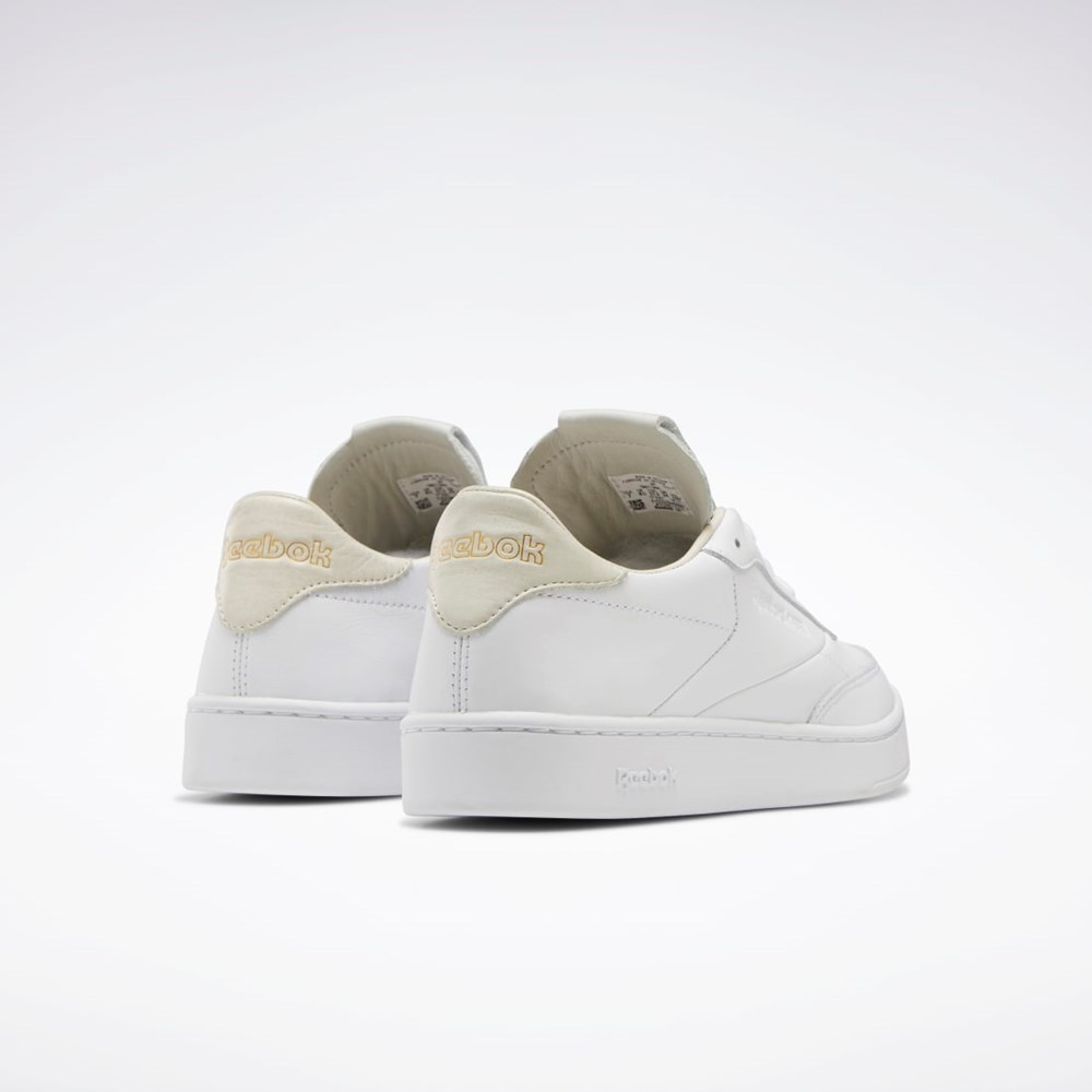 Reebok Club C Clean Shoes Białe Białe | NUAK-59608