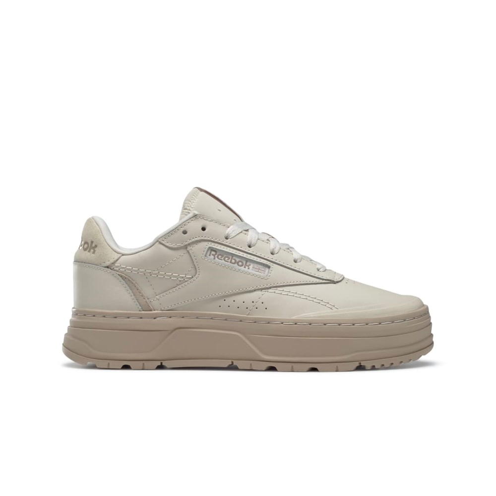 Reebok Club C Double GEO Shoes Beżowe | NEHA-85470