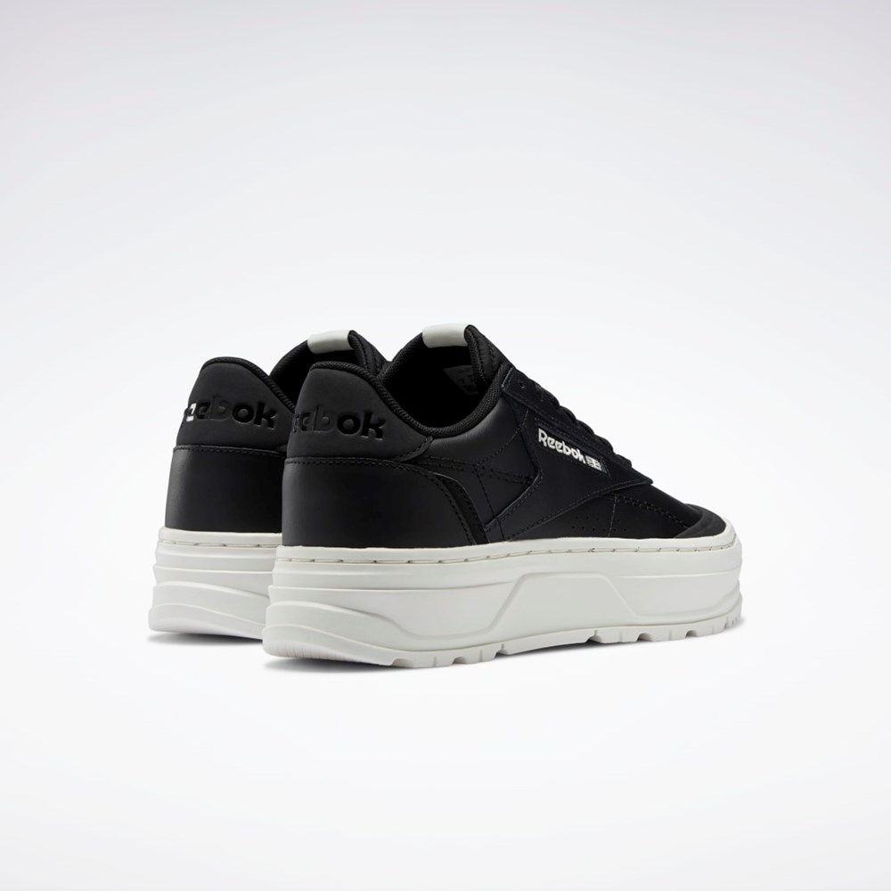 Reebok Club C Double GEO Shoes Czarne Czarne | FZWJ-17982