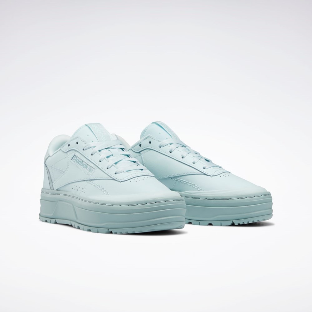 Reebok Club C Double GEO Shoes Niebieskie Niebieskie Szare | SNJL-10457