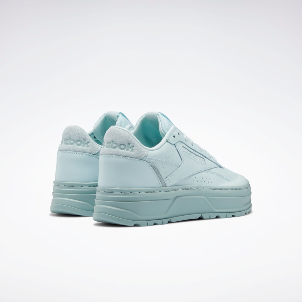 Reebok Club C Double GEO Shoes Niebieskie Niebieskie Szare | SNJL-10457