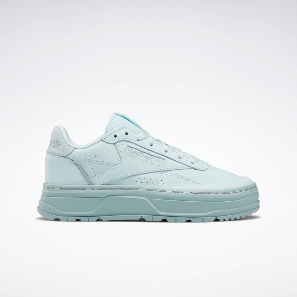 Reebok Club C Double GEO Shoes Niebieskie Niebieskie Szare | SNJL-10457