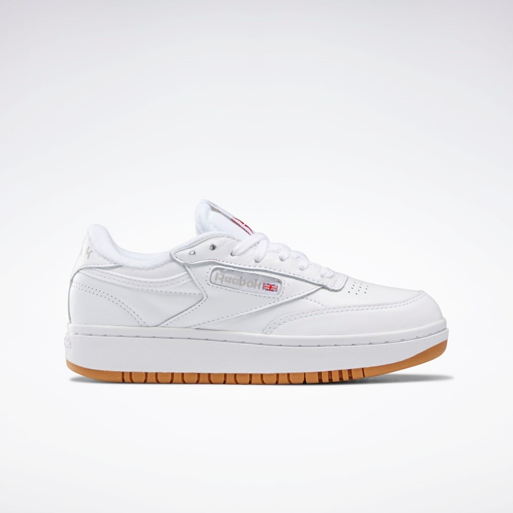 Reebok Club C Double Shoes Białe Białe | YURQ-49215