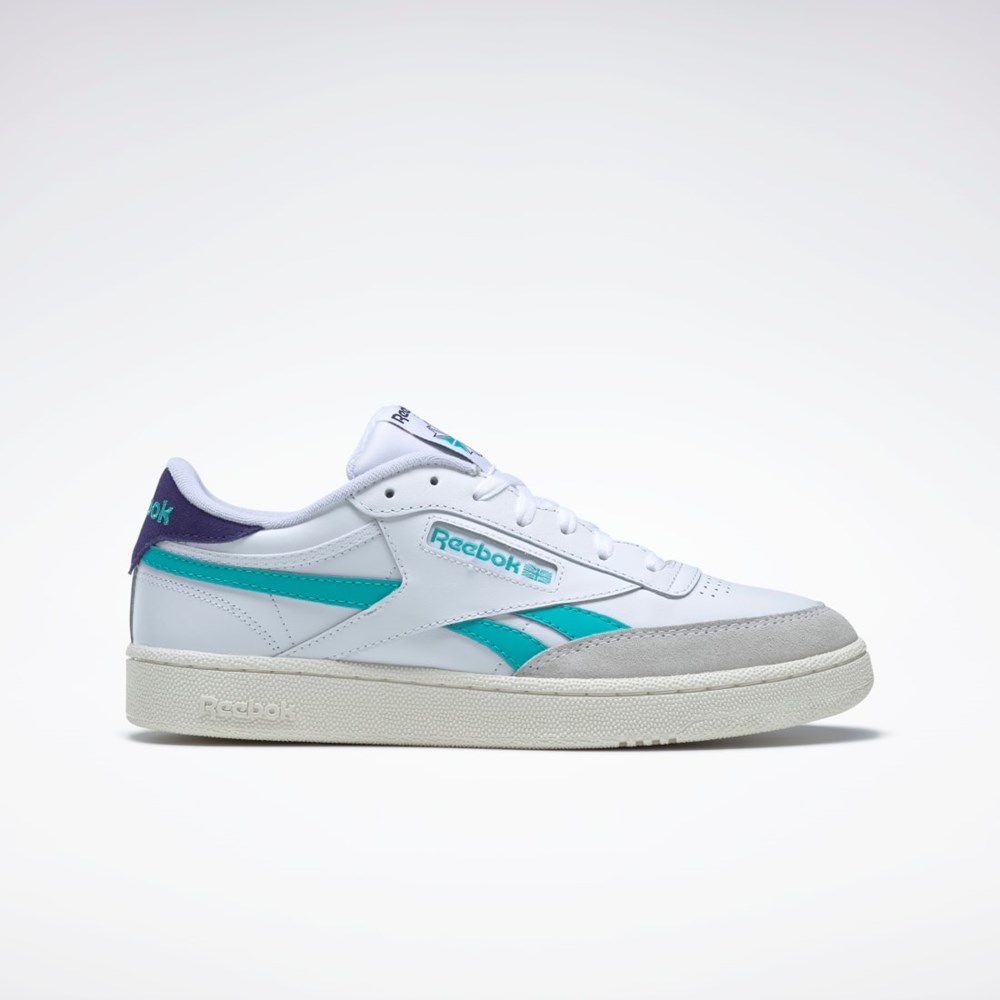 Reebok Club C Revenge Shoes Białe Fioletowe | NYVT-12635