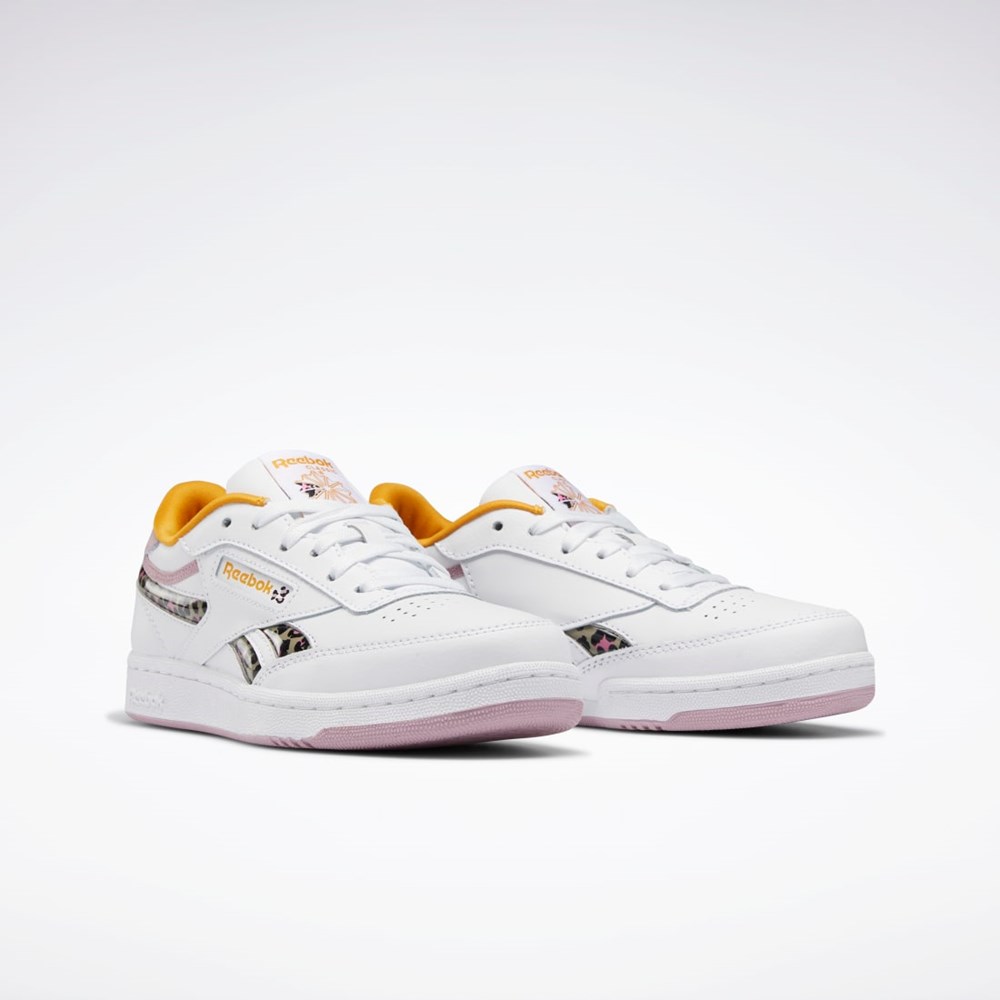 Reebok Club C Revenge Shoes - Grade School Białe | EFIL-72461