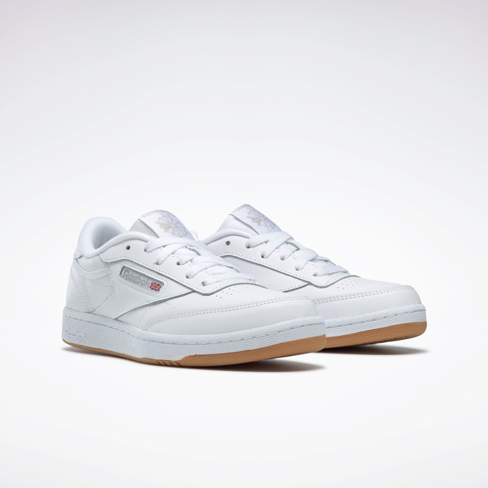 Reebok Club C Shoes - Grade School Białe | EAMG-05821