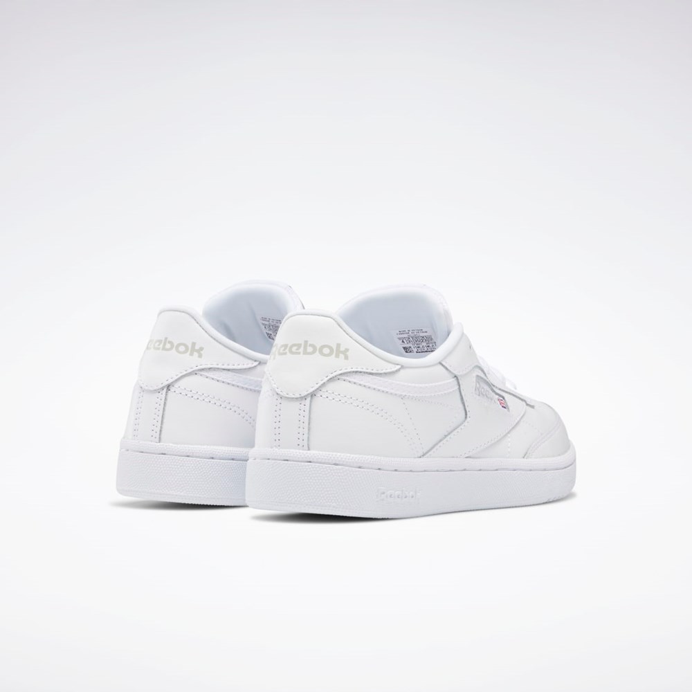 Reebok Club C Shoes - Grade School Białe Szare | XZRN-50618