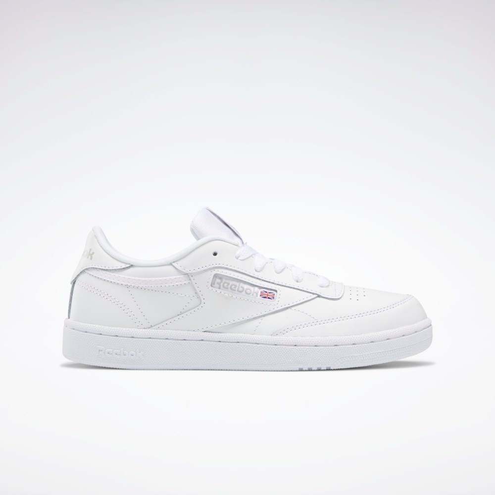 Reebok Club C Shoes - Grade School Białe Szare | XZRN-50618