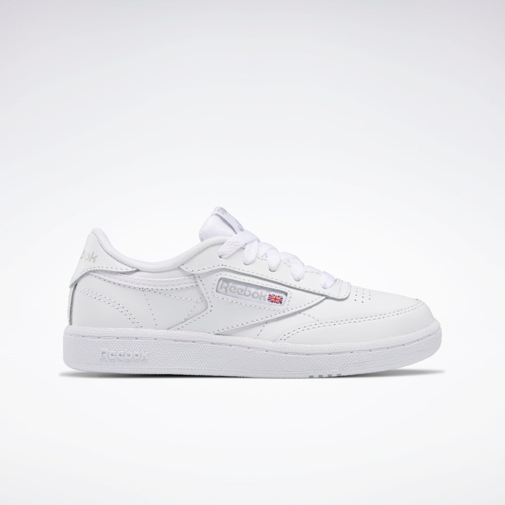 Reebok Club C Shoes - Preschool Białe Szare | QNES-69045