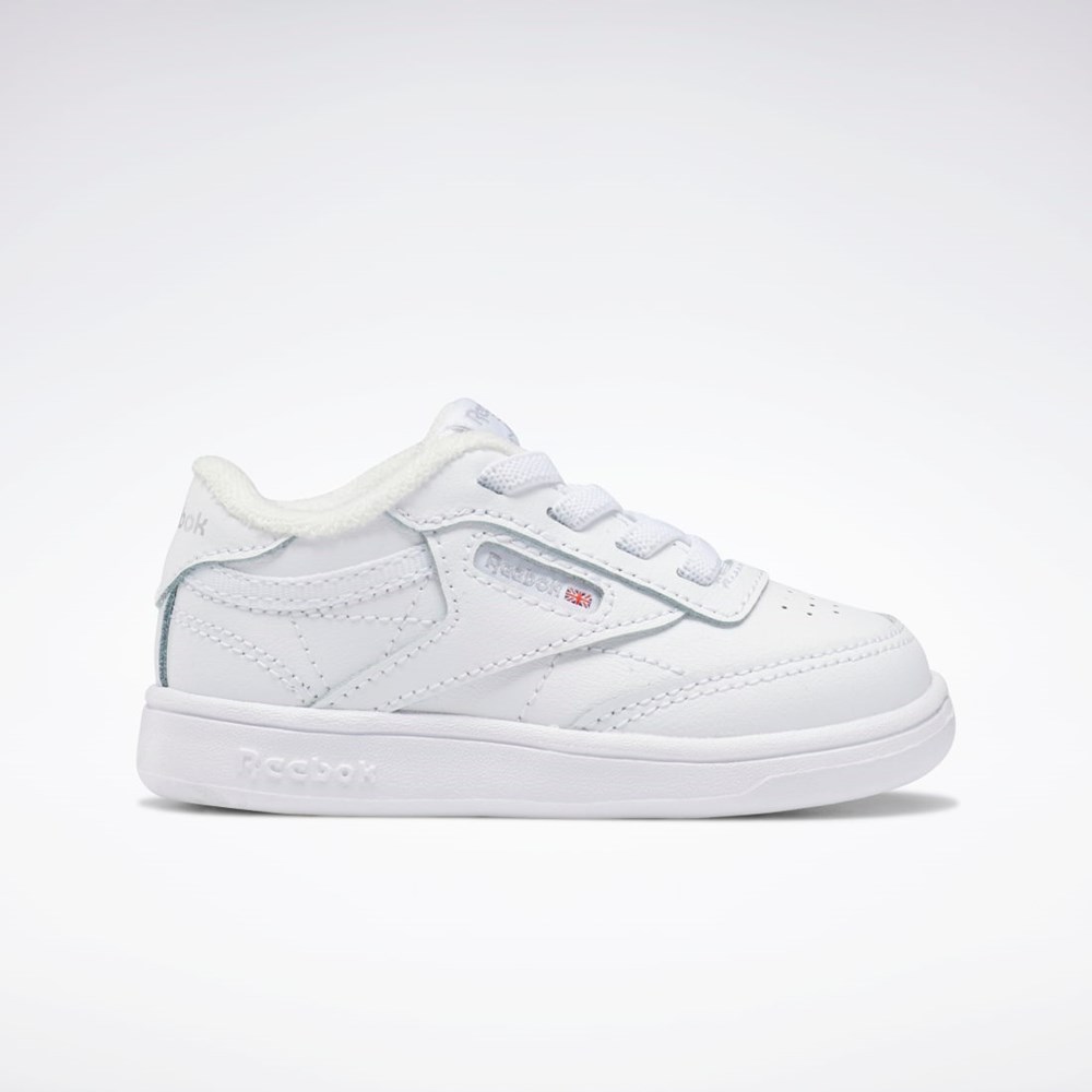 Reebok Club C Shoes - Toddler Białe Białe Białe | QBNM-60219