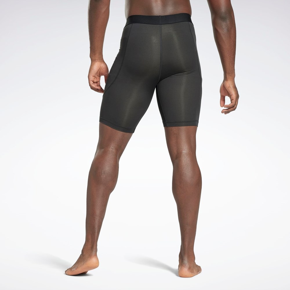 Reebok Compression Briefs Czarne | JKWI-01924