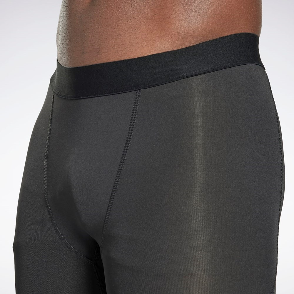 Reebok Compression Briefs Czarne | JKWI-01924