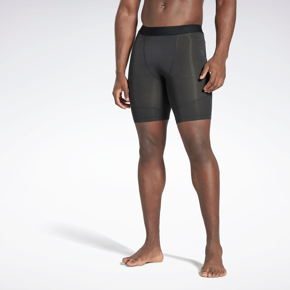 Reebok Compression Briefs Czarne | JKWI-01924