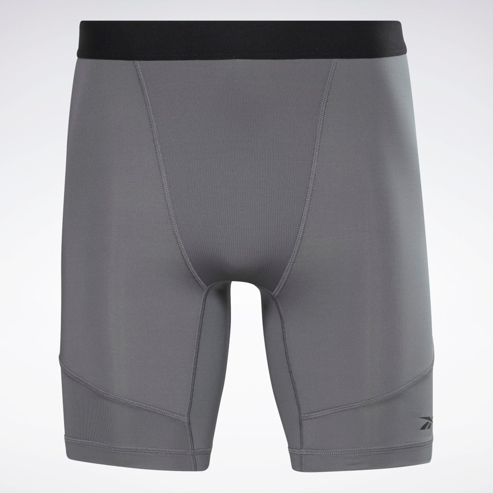 Reebok Compression Briefs Szare | MGYR-87243