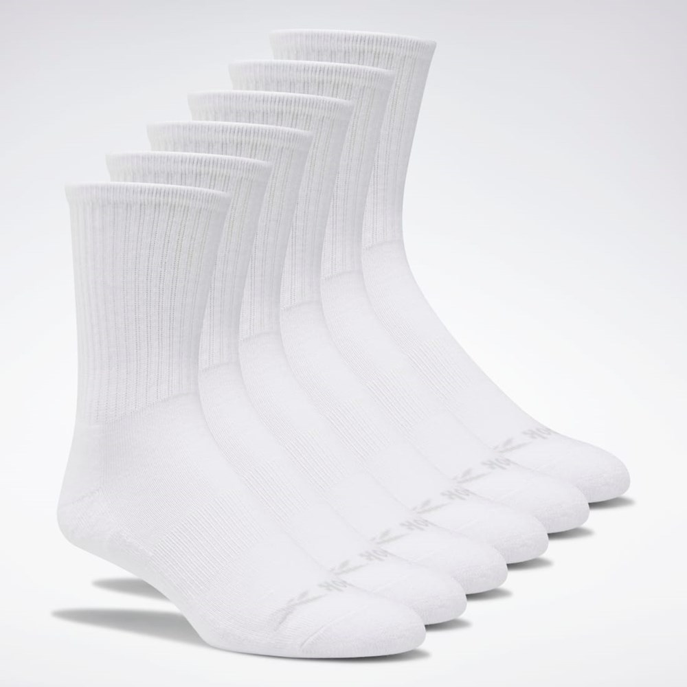 Reebok Crew Basic Delta Socks Six Pack Multi | OZIQ-02635