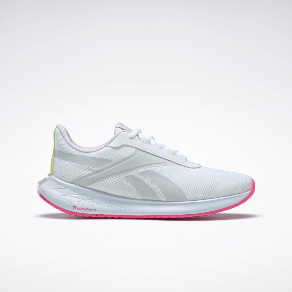 Reebok Energen Plus Biegania Shoes Białe Szare Żółte | JNZW-86917