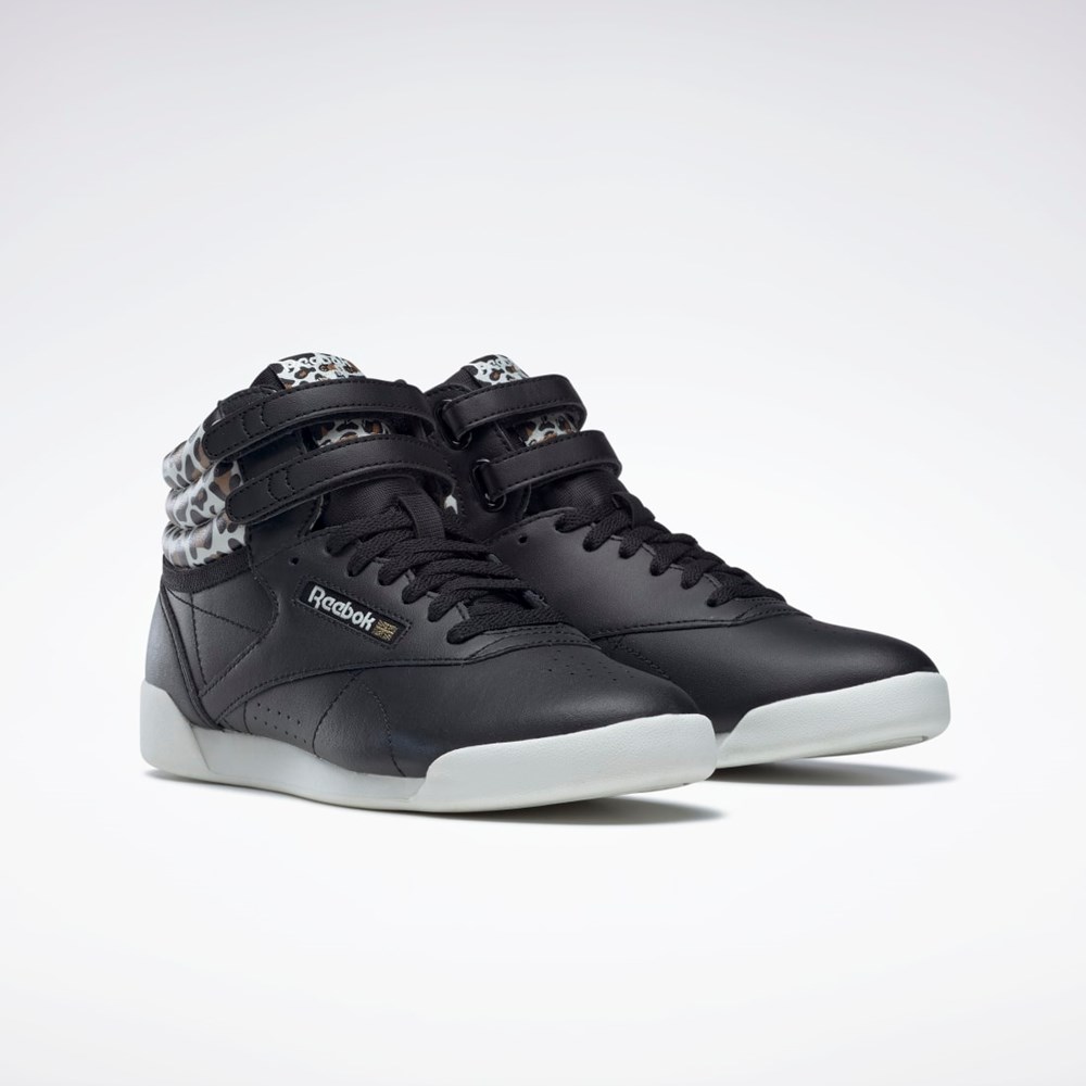 Reebok F/S Hi Shoes - Grade School Czarne Złote | QVTU-01746